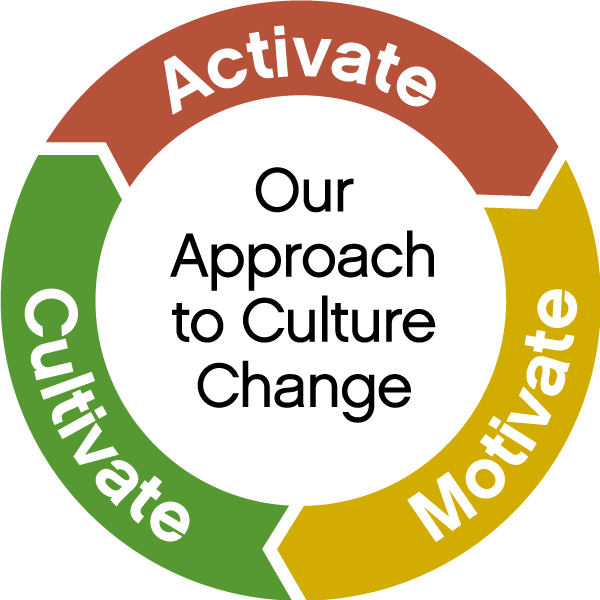 our approach to culture change - activate, motivate, cultivate